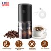 Electric Cordless Coffee Bean Grinder Rechargeable Battery 5 Levels Coarseness Ceramic Core Portable Coffee Grinder With Removable Cup For Espresso Co