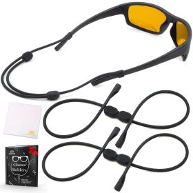 Sunglass Strap Eyeglass Holder L Size 16 inch No Tail Glasses Strap Lanyard Adjustable Eyeglass Strap for Men Women Silicone Eye Glasses String S
