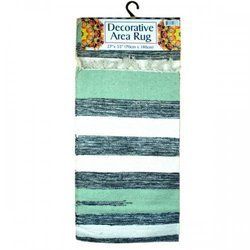 Xtra Lg Multi-colored Wide Striped Cotton Rug 27&quot; X 55&quot; (pack of 2)