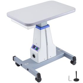 VEVOR Motorized Instrument Table Professional Medical Cart Dental Cart Adjustable Optical Eyeglass Motorized Instrument Working Table for 2 Instr