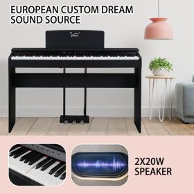 88 Key Standard Heavy Hammer Keyboard, Upright Black Electric Piano, AM Not Sold (Color: Black)