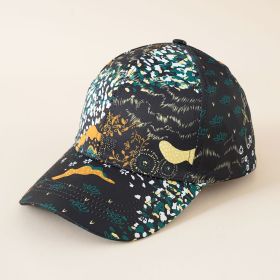 New summer baseball cap Korean version men's outdoor sports baseball cap women's sunshade sunscreen cap (Color: Green)