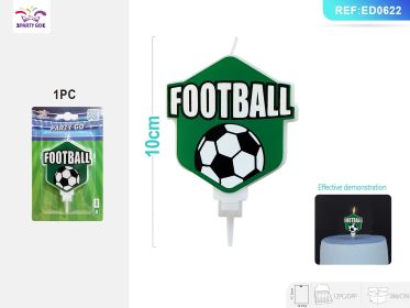 Football Theme Party Supplies Set Decorations and Tableware for Sports-Themed Birthday Parties (Quantity: 10)