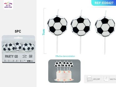 Football Theme Party Supplies Set Decorations and Tableware for Sports-Themed Birthday Parties (Quantity: 8)