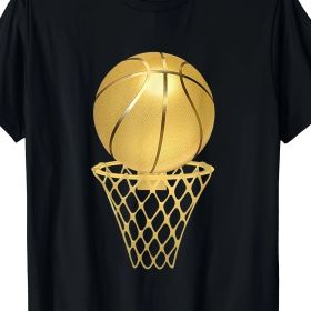 Basketball Player - Trophy Competition Coach Sports Fan T-shirt (Color: Black, size: L)