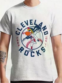 Cleveland Rockies Baseball Graphic Tee - 100% Cotton, Crew Neck, Short Sleeve, Machine Washable - Ideal Christmas Gift for Sports Fans (Color: Black, size: XXL)