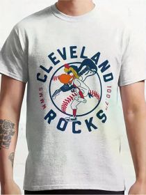 Cleveland Rockies Baseball Graphic Tee - 100% Cotton, Crew Neck, Short Sleeve, Machine Washable - Ideal Christmas Gift for Sports Fans (Color: Black, size: S)